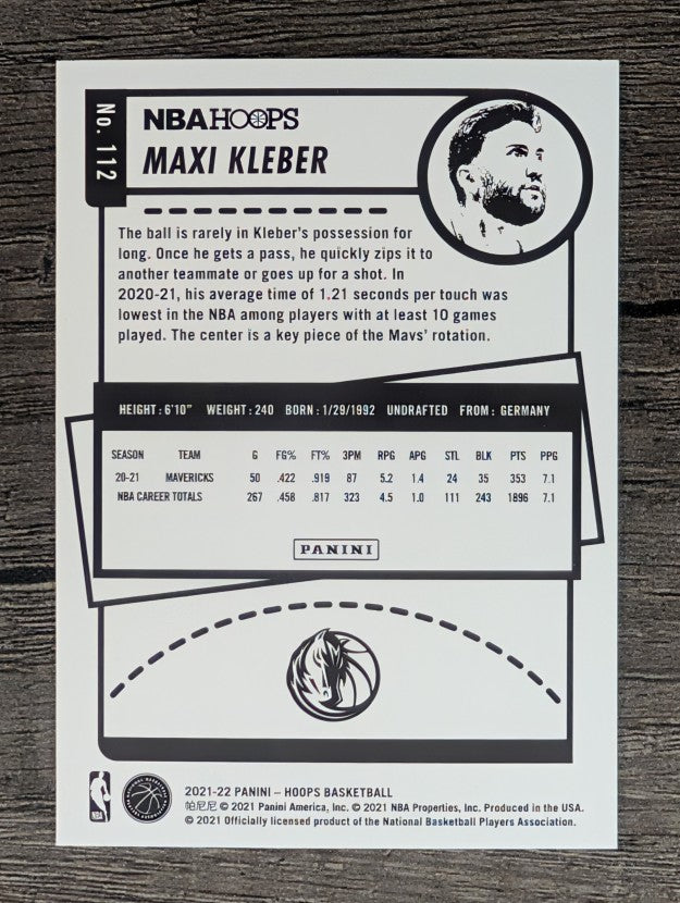 2021-22 Hoops #112 Maxi Kleber
