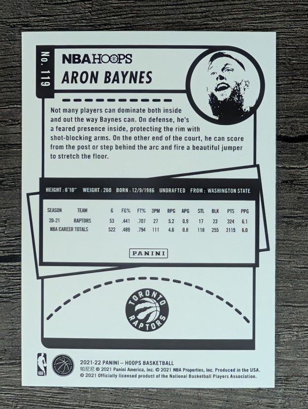 2021-22 Hoops #119 Aron Baynes