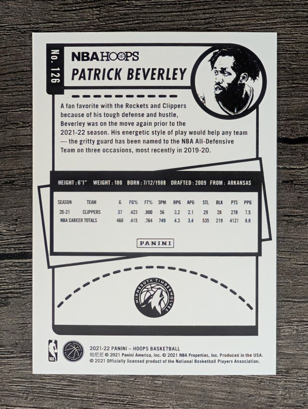 2021-22 Hoops #126 Patrick Beverley