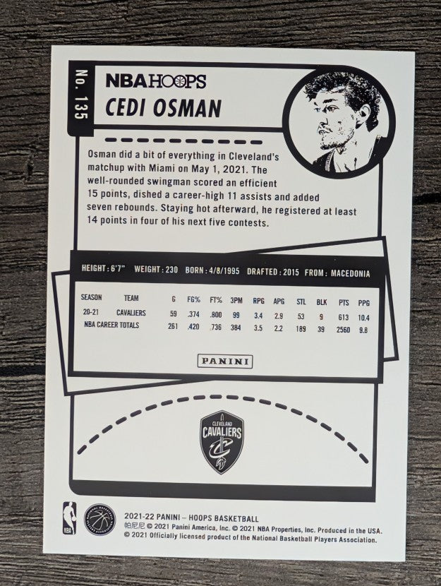 2021-22 Hoops #135 Cedi Osman