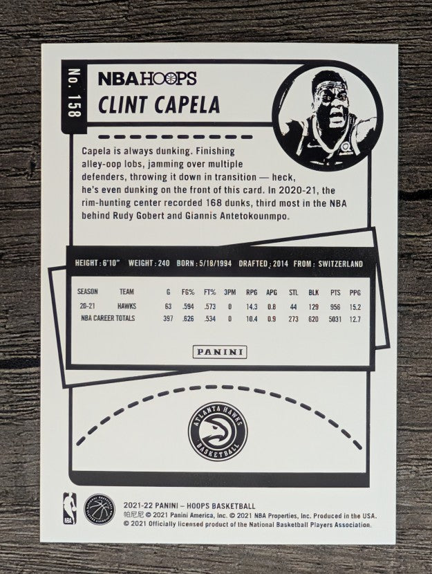 2021-22 Hoops #158 Clint Capela