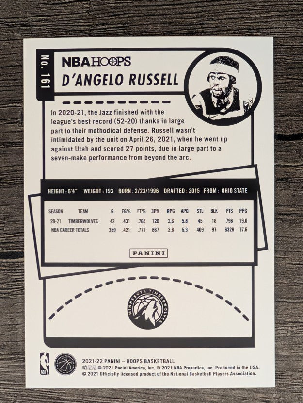 2021-22 Hoops #161 D'Angelo Russell