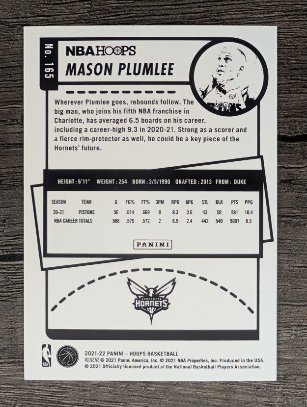 2021-22 Hoops #165 Mason Plumlee