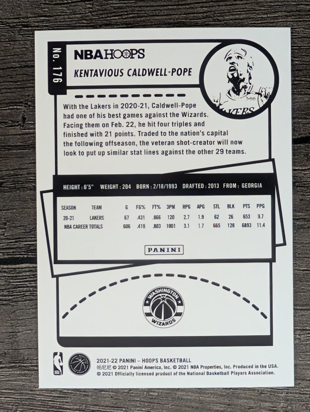 2021-22 Hoops #176 Kentavious Caldwell-Pope