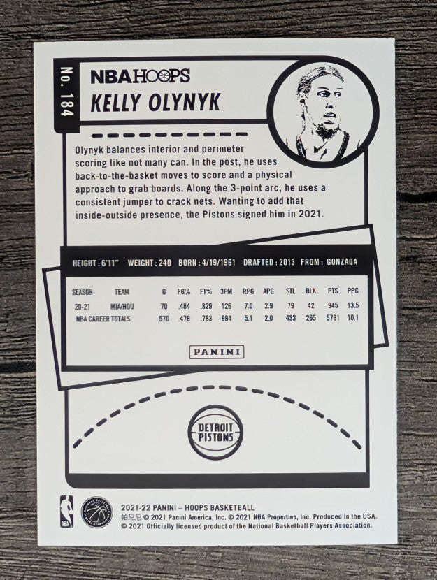 2021-22 Hoops #184 Kelly Olynyk