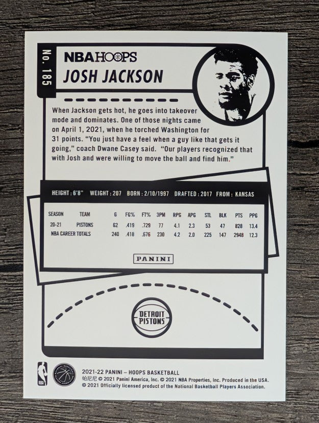 2021-22 Hoops #185 Josh Jackson