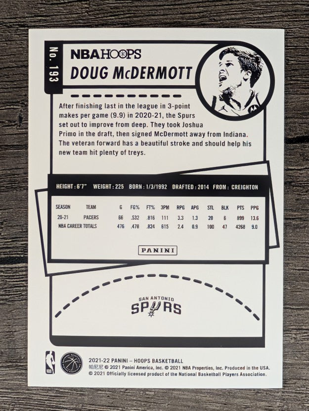 2021-22 Hoops #193 Doug McDermott