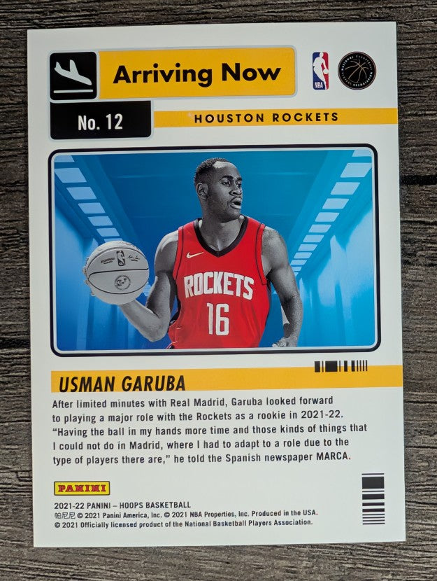 2021-22 Hoops Arriving Now #12 Usman Garuba