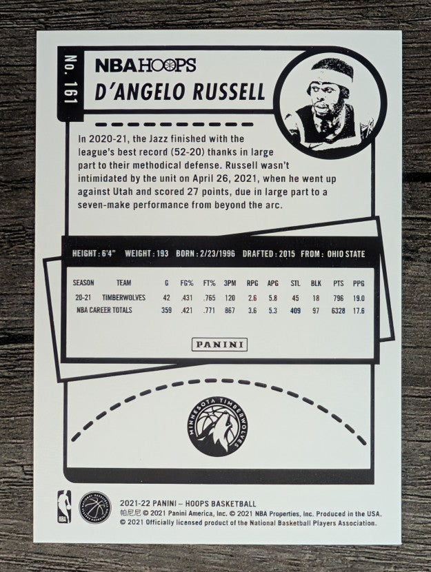 2021-22 Hoops #161 D'Angelo Russell