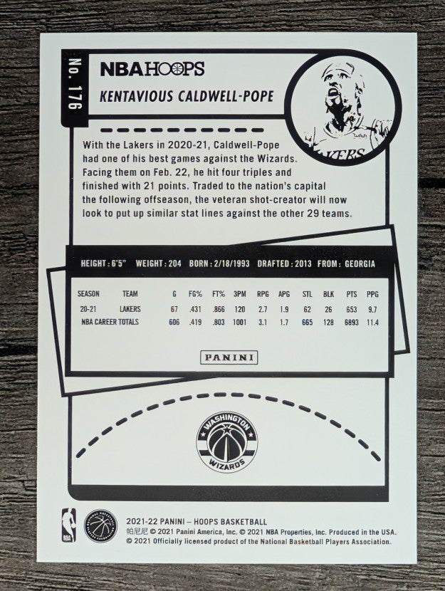 2021-22 Hoops #176 Kentavious Caldwell-Pope