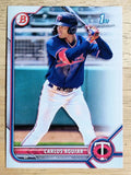 2022 Bowman Prospects #BP1 Carlos Aguiar
