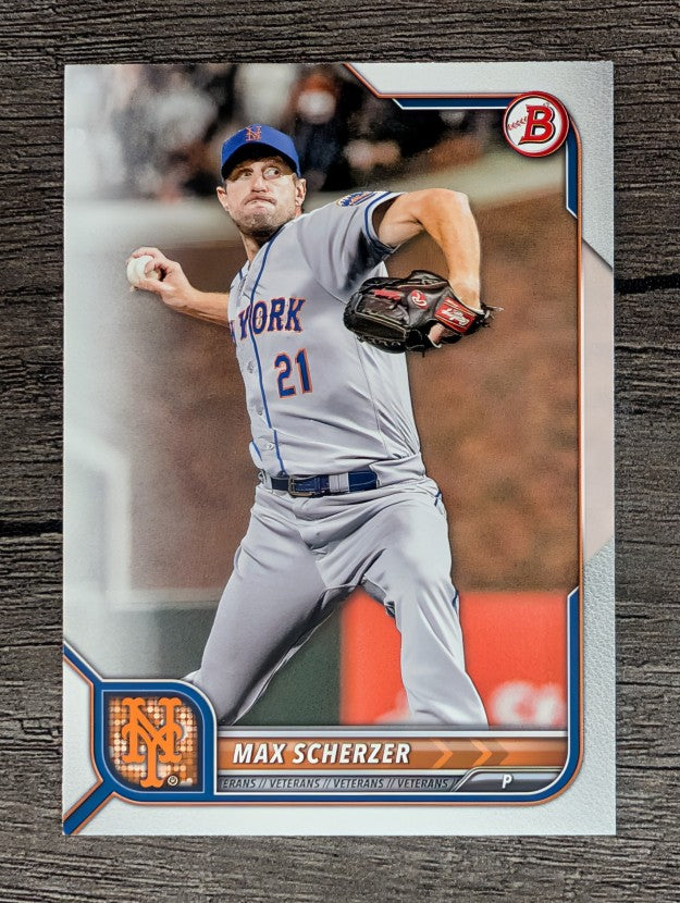 2022 Bowman #91 Max Scherzer