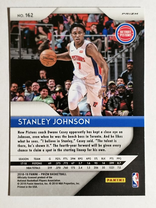 2018-19 Panini Prizm Prizms Red White and Blue #162 Stanley Johnson