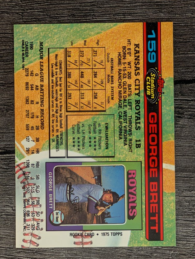 1991 Stadium Club #159 George Brett