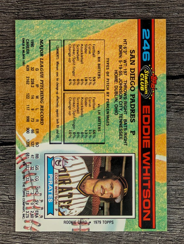 1991 Stadium Club #246 Eddie Whitson