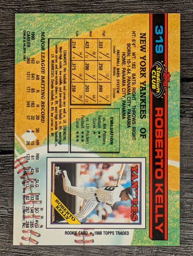 1991 Stadium Club #319 Roberto Kelly