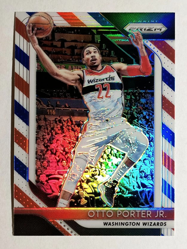 2018-19 Panini Prizm Prizms Red White and Blue #253 Otto Porter Jr.
