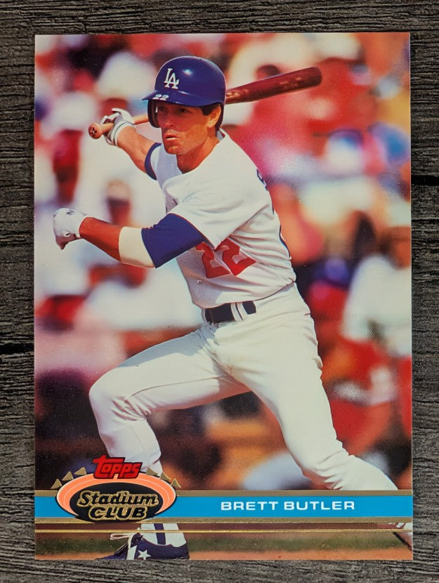 1991 Stadium Club #389 Brett Butler
