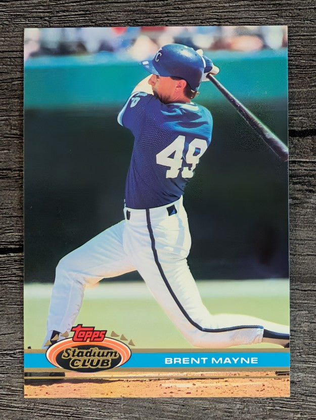 1991 Stadium Club #418 Brent Mayne