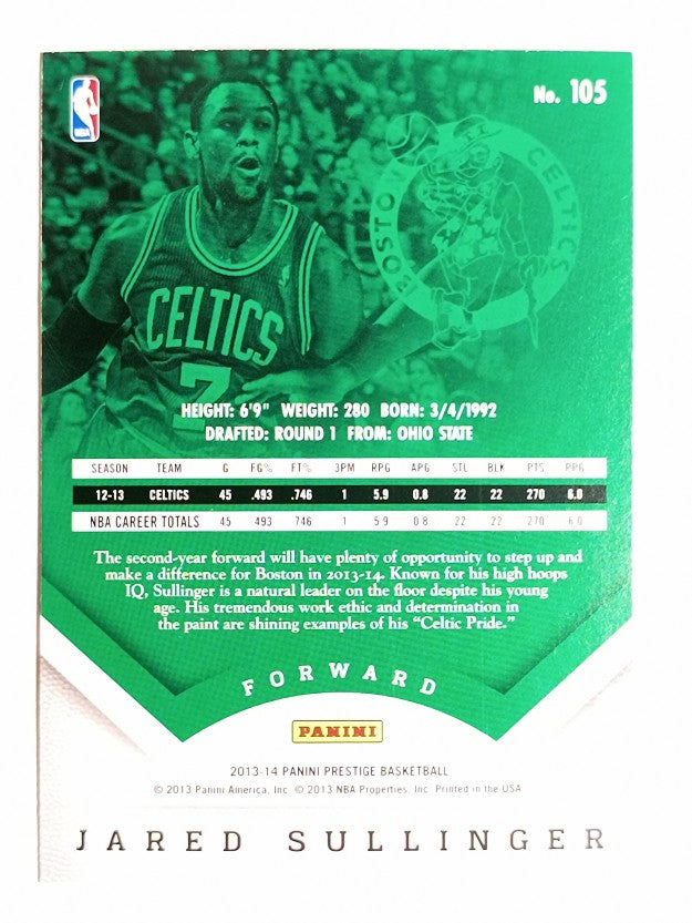 2013-14 Prestige Bonus Shots Red #105 Jared Sullinger