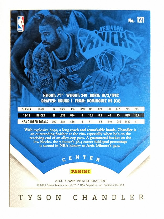 2013-14 Prestige Bonus Shots Red #121 Tyson Chandler
