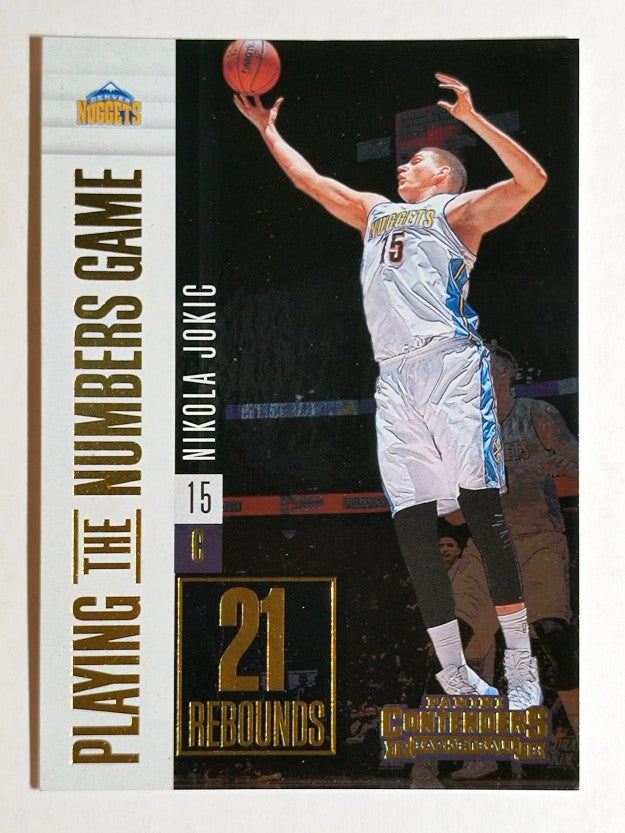 2017-18 Panini Contenders Playing the Numbers Game #15 Nikola Jokic