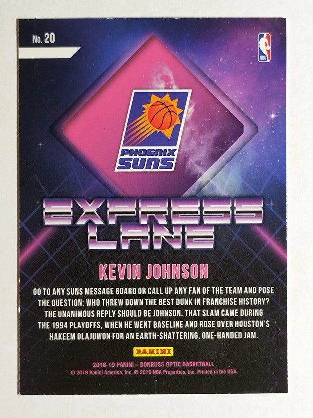 2018-19 Donruss Optic Express Lane #20 Kevin Johnson