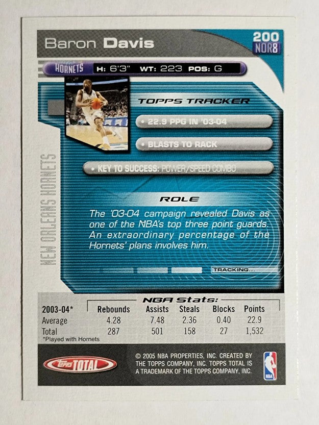 2004-05 Topps Total Silver #200 Baron Davis