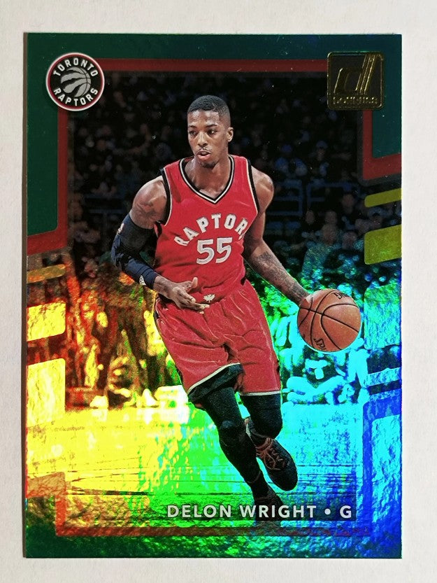 2017-18 Donruss Green Flood #140 Delon Wright
