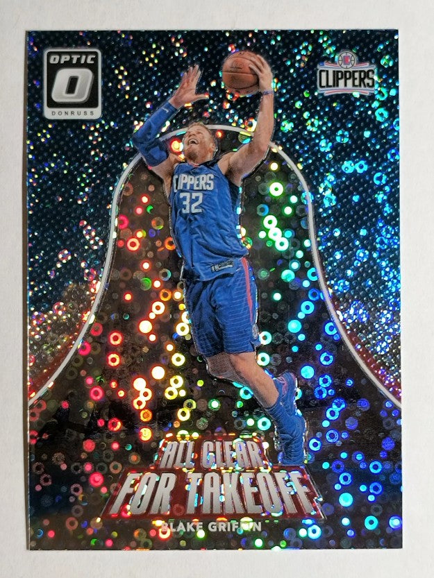 2017-18 Donruss Optic All Clear for Takeoff Fast Break Holo #12 Blake Griffin