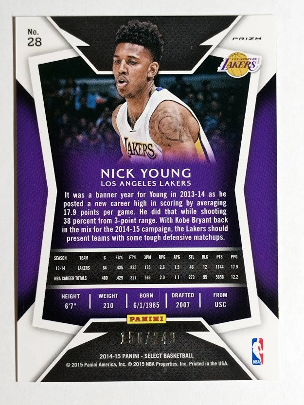 2014-15 Select Concourse Prizms Blue #28 Nick Young