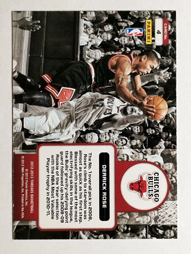2012-13 Panini Threads High Flyers #4 Derrick Rose