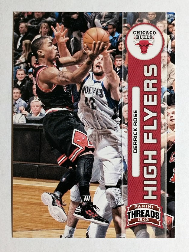 2012-13 Panini Threads High Flyers #4 Derrick Rose
