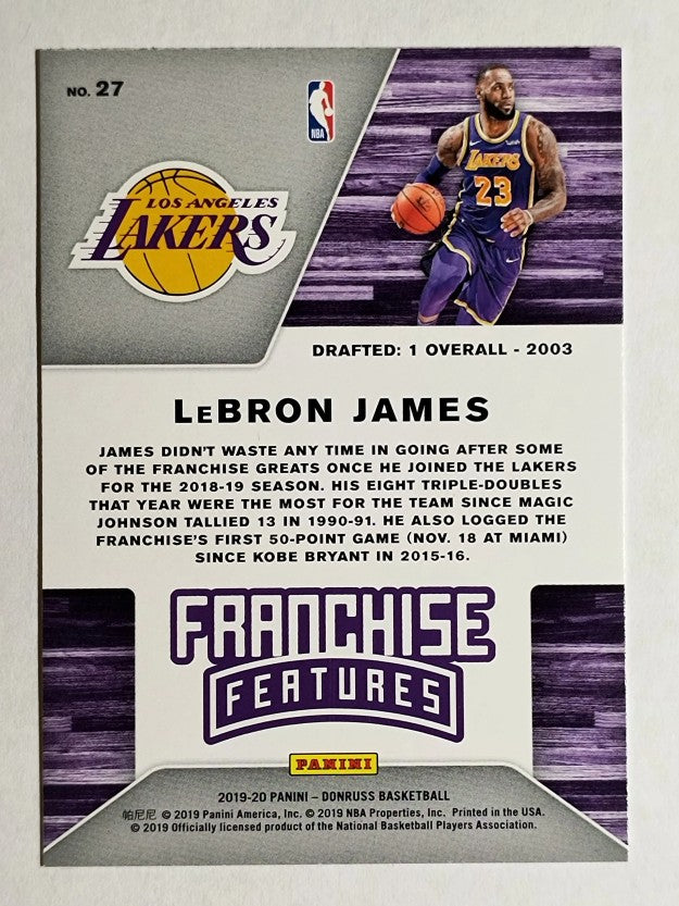 2019-20 Donruss Franchise Features #27 LeBron James