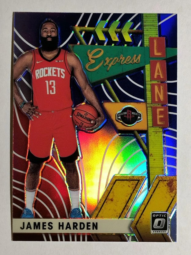 2019-20 Donruss Optic Express Lane Purple #1 James Harden