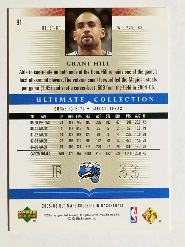 2005-06 Ultimate Collection #91 Grant Hill