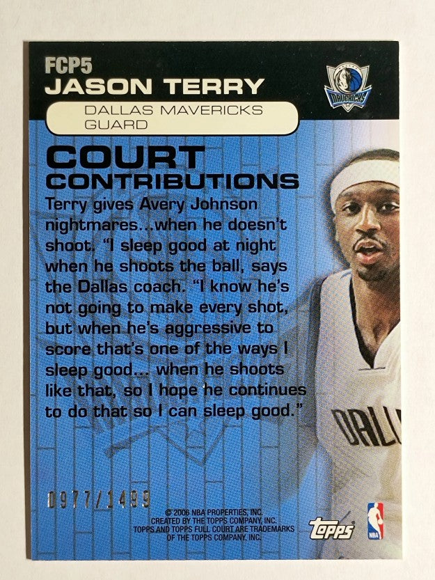 2006-07 Topps Full Court Full Court Press #FCP5 Jason Terry