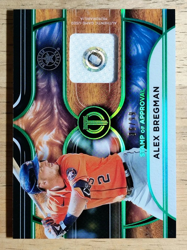 2022 Topps Tribute Stamp of Approval Relics Green #SOAAB Alex Bregman