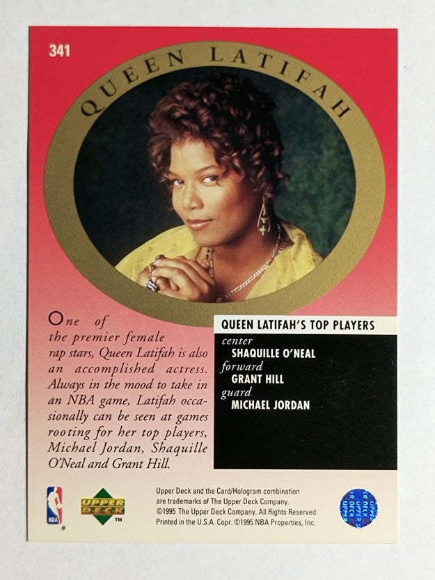 1995-96 Upper Deck #341 Michael Jordan/Queen Latifah MA