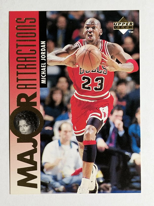 1995-96 Upper Deck #341 Michael Jordan/Queen Latifah MA
