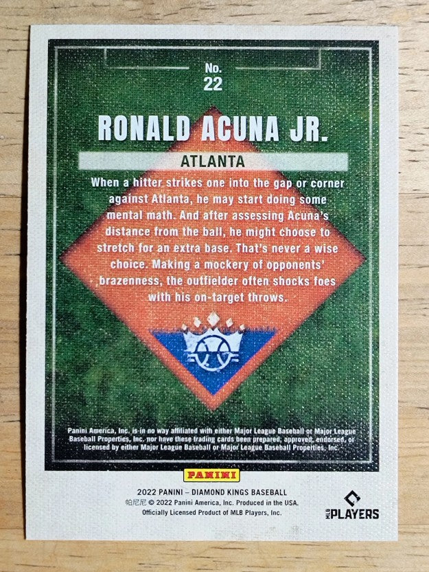 2022 Diamond Kings #22 Ronald Acuna Jr.