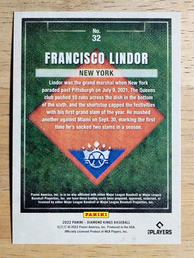 2022 Diamond Kings #32 Francisco Lindor