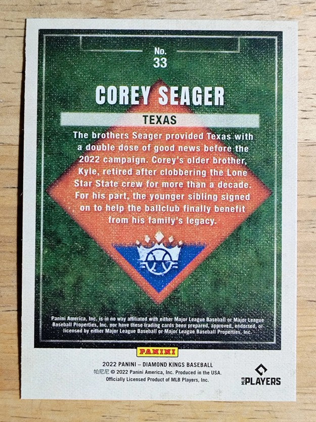 2022 Diamond Kings #33 Corey Seager