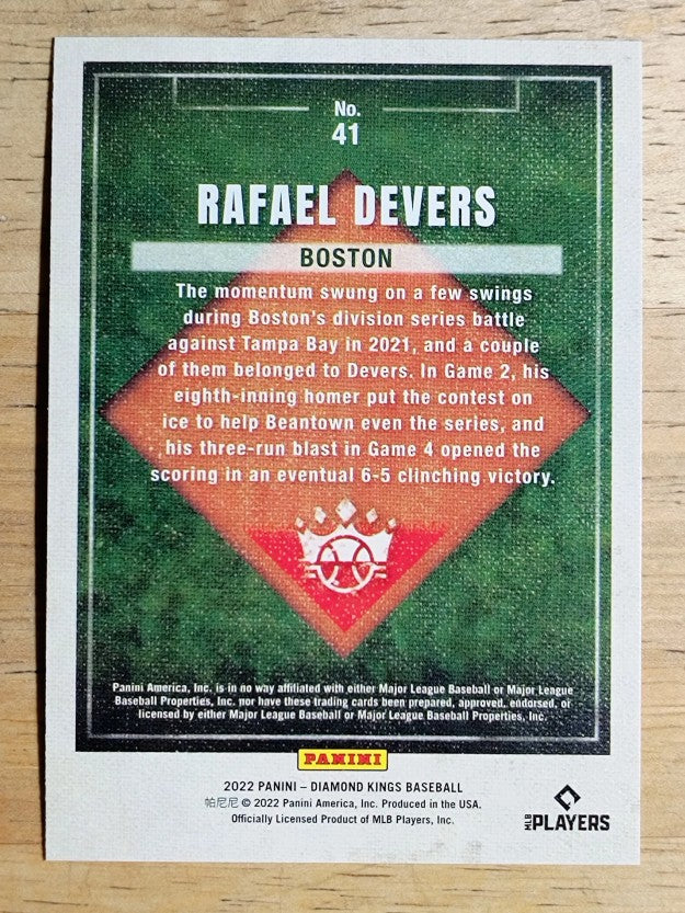 2022 Diamond Kings #41 Rafael Devers