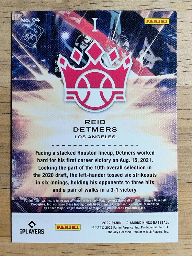 2022 Diamond Kings #94 Reid Detmers RC
