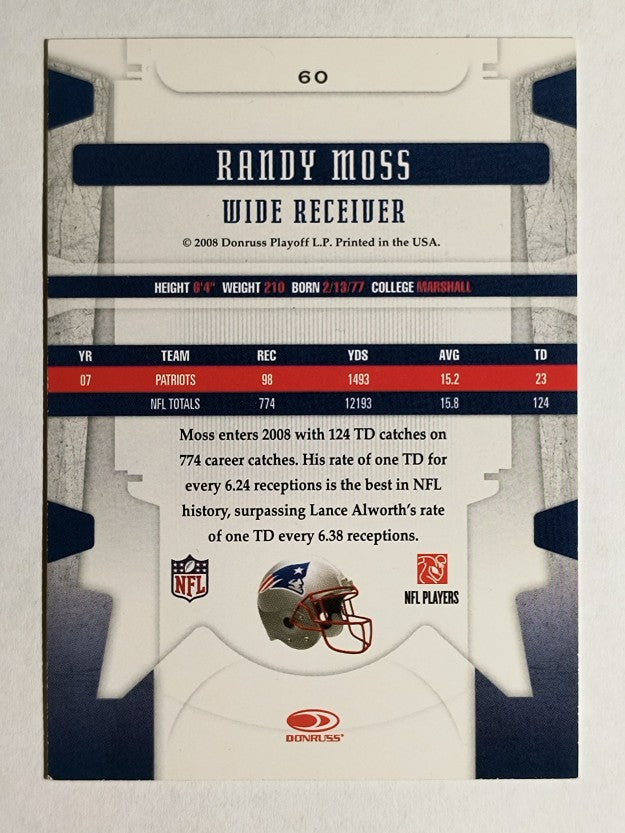 2008 Leaf Limited #60 Randy Moss