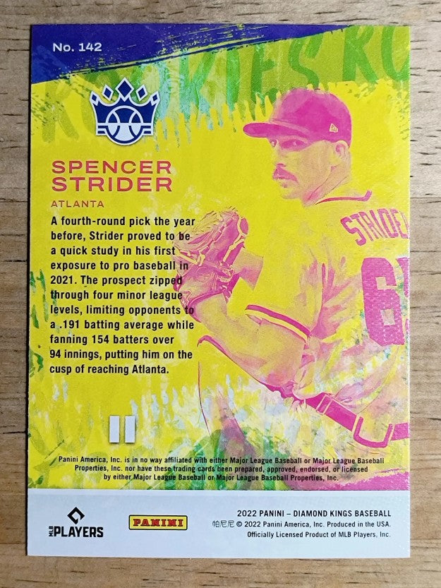2022 Diamond Kings #142 Spencer Strider RC