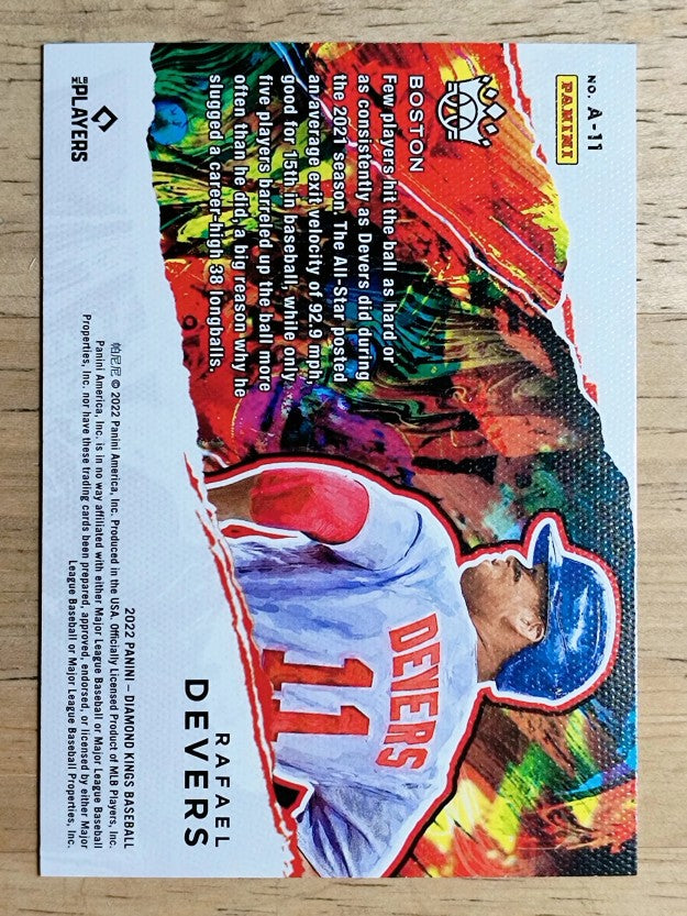 2022 Diamond Kings Aficionado #11 Rafael Devers