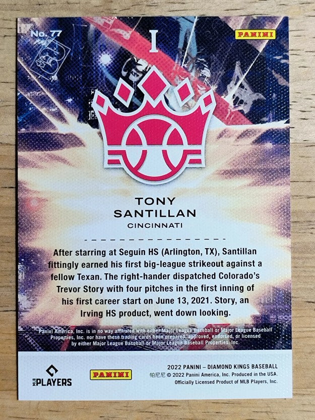 2022 Diamond Kings Artist Proof Silver #77 Tony Santillan