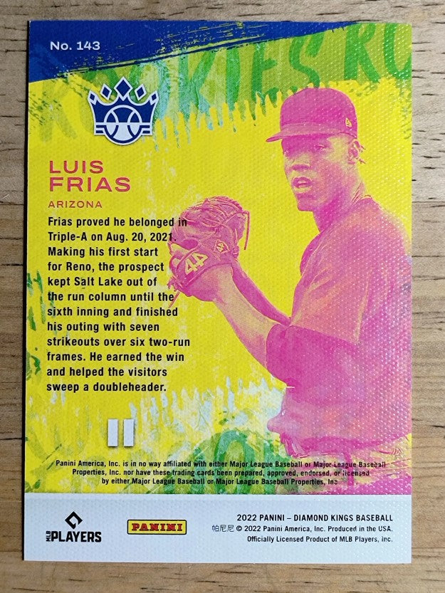 2022 Diamond Kings Artist Proof Silver #143 Luis Frias